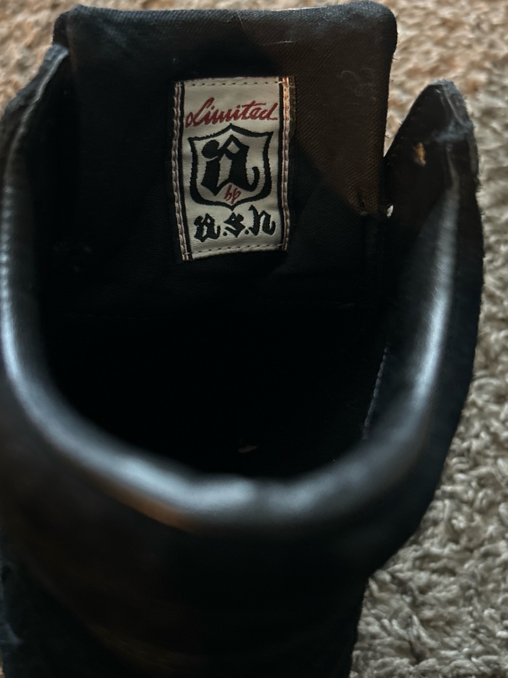 Ash Black Suede Wedge Sneakers - Picture 2 of 3